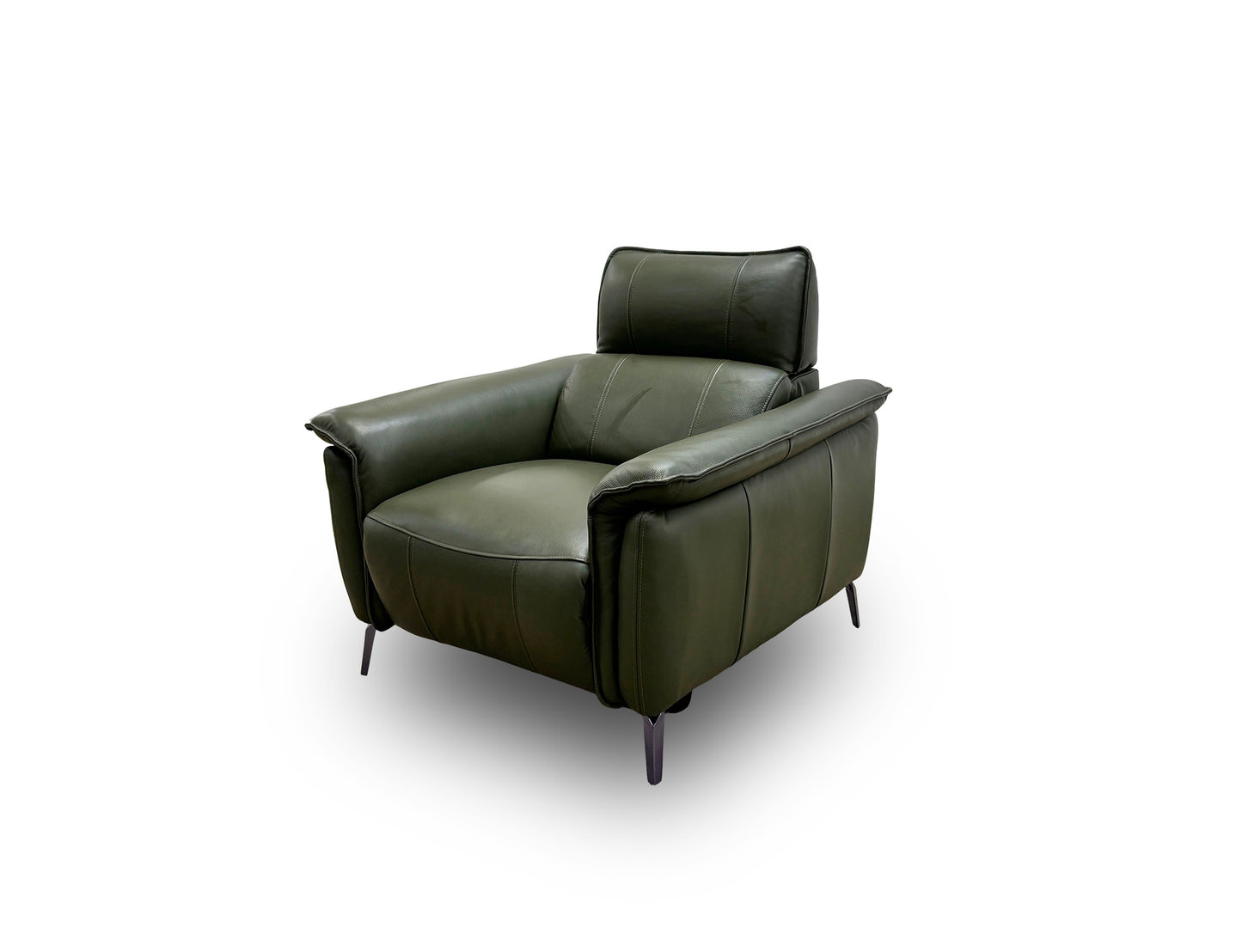 ‘Jude’ Montana Oslo Pine Cat 40/10 Leather Power Recliner Armchair with Telescopic Headrests