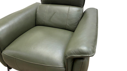 ‘Jude’ Montana Oslo Pine Cat 40/10 Leather Power Recliner Armchair with Telescopic Headrests