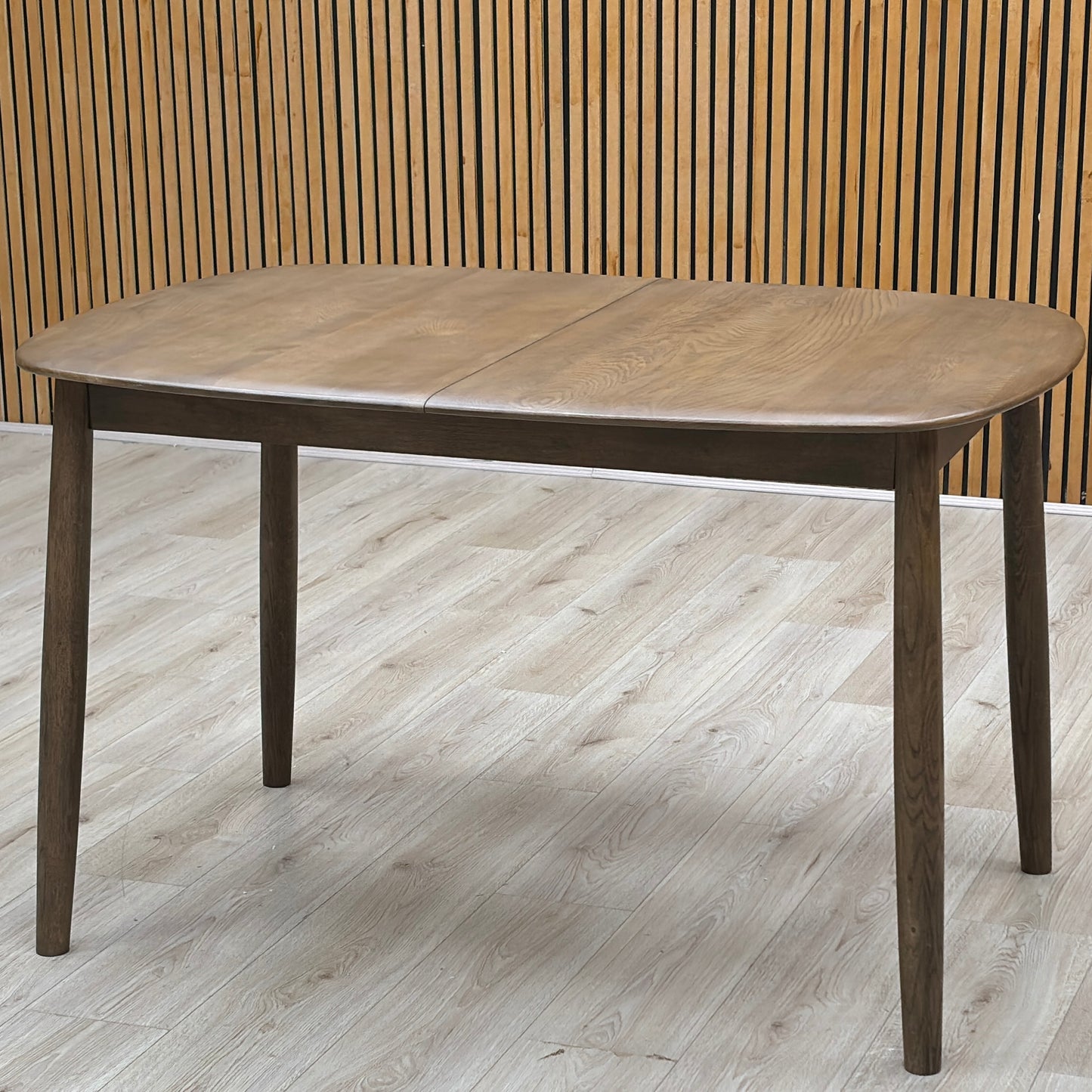 ‘Stockholm’ Dark Oak Solid Oak Small Extending Dining Table