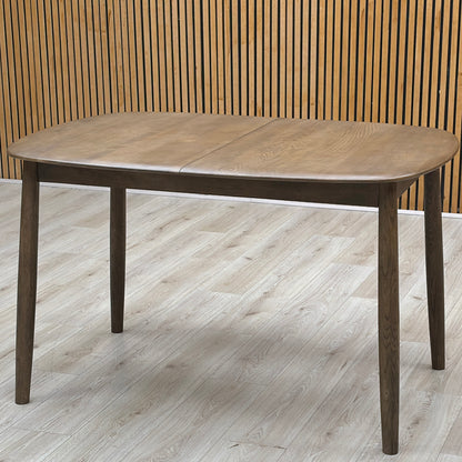 ‘Stockholm’ Dark Oak Solid Oak Small Extending Dining Table