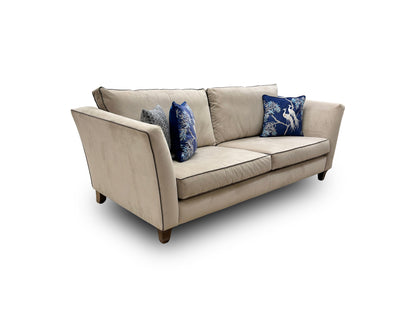 Parker Knoll ‘Victoria Park’ Sensual Velvet Inca Golden 3 Seater Sofa