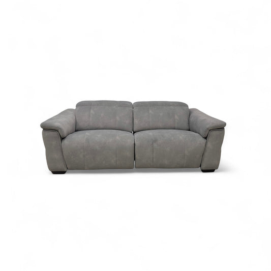 'Inca' Dexter Mocha Velvet 3 Seater Power Recliner Sofa with Power Headrests
