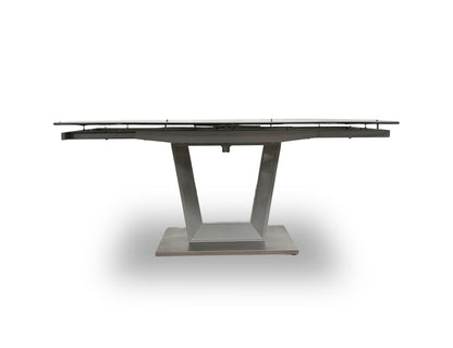 'Grigio' Marble-Effect Ceramic Top Swivel Extending Dining Table
