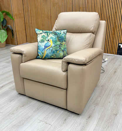 G Plan 'Thornbury' L845 Cambridge Putty Cream Leather Power Recliner Chair with Power Headrest and Power Lumbar