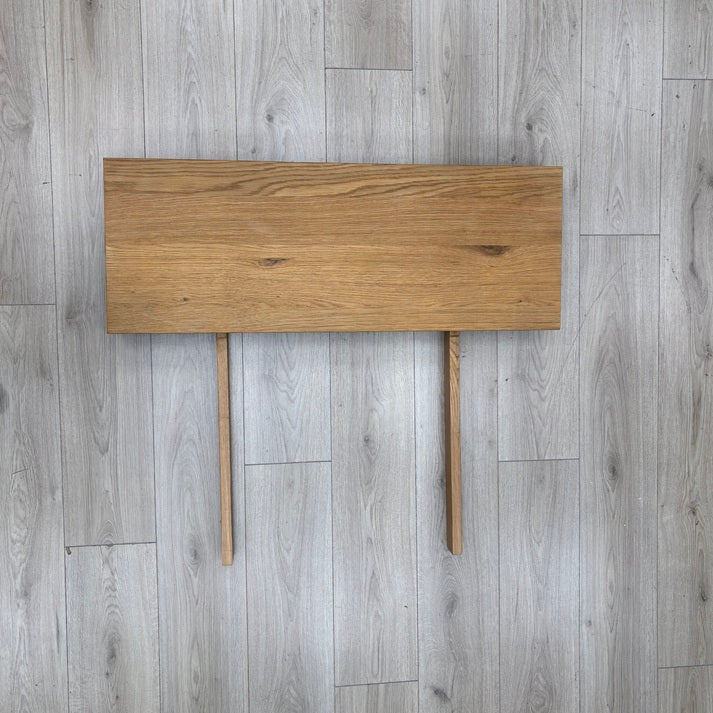 ‘Earth’ Solid Light Oak 35cm Extension Leaf for Star Base Dining Table – view 3