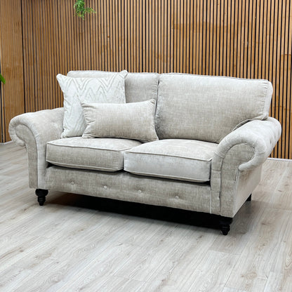 ‘Gillingham’ Beige Chenille Fabric 2 Seater Sofa