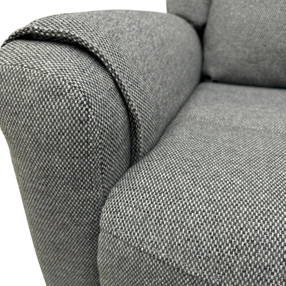 ‘Lexus’ Grey Fabric Power Recliner 3 Seater Sofa