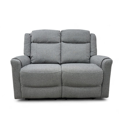‘Lexus’ Grey Fabric Power Recliner 2 Seater Sofa