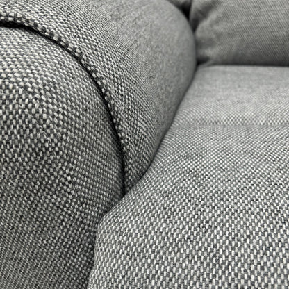 ‘Lexus’ Grey Fabric Power Recliner 2 Seater Sofa