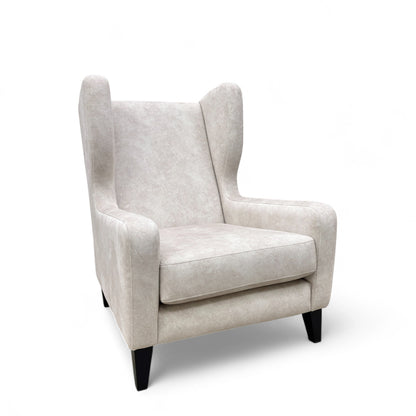 ‘Dolcie’ Cream Combination Dolcie Combination Velvet Wing Chair