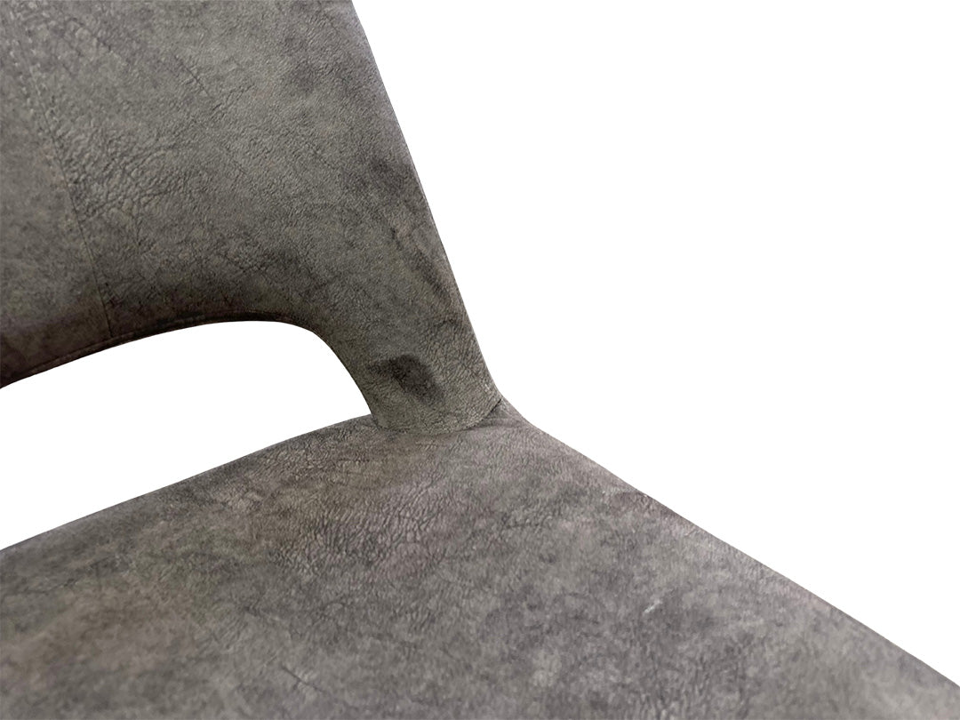 ‘Enterprise’ Chocolate Colour Velvet Swivel Dining Side Chair