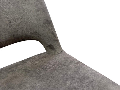 ‘Enterprise’ Chocolate Colour Velvet Swivel Dining Side Chair