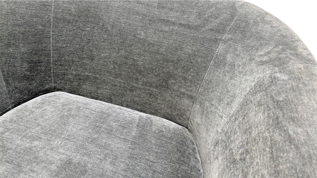 ‘Piazza’ Aston Chenille Slate/Rico Grey Mix Swivel Chair