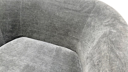 ‘Piazza’ Aston Chenille Slate/Rico Grey Mix Swivel Chair