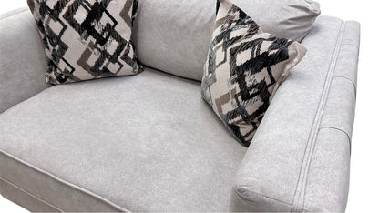 ‘Titan’ Velvet Marina Stone/Stone Mix Loveseat