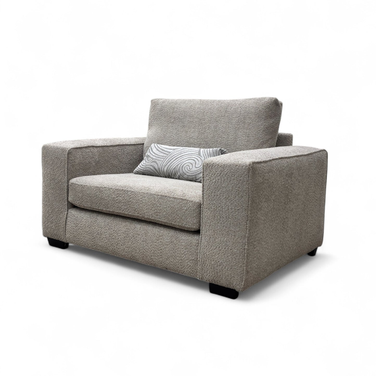 ‘Amber’ Grey Boucle Fabric Snuggler