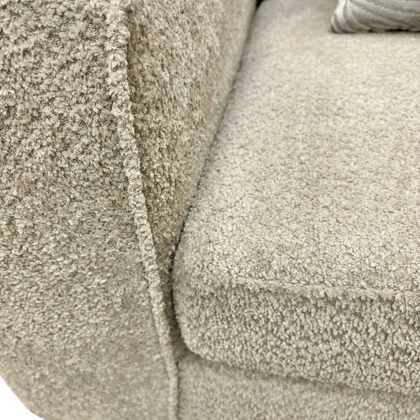 ‘Amber’ Grey Boucle Fabric Snuggler