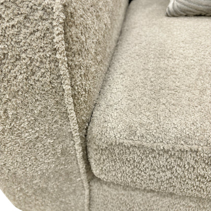 ‘Amber’ Grey Boucle Fabric Snuggler