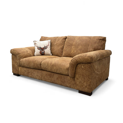 ‘Guy’ Grand Outback Tan Leather 2 Seater Sofa