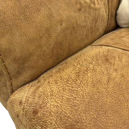 ‘Guy’ Grand Outback Tan Leather 2 Seater Sofa