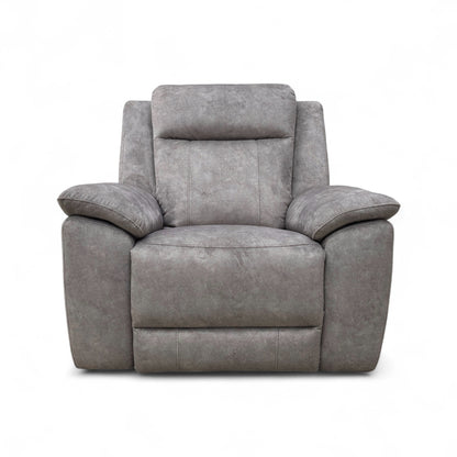 ‘Maverick’ Dapple Silver Velvet Lift and Rise Chair