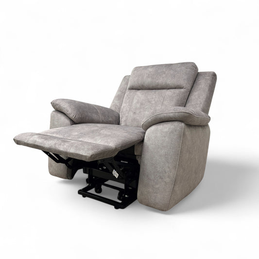 ‘Maverick’ Dapple Silver Velvet Lift and Rise Chair