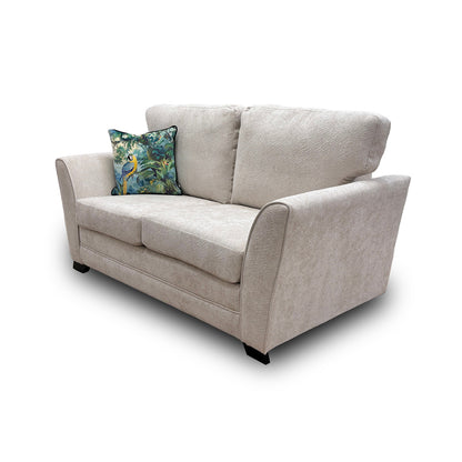 "Poppy' Cream Chenille Large 2 Seater Sofa Bed
