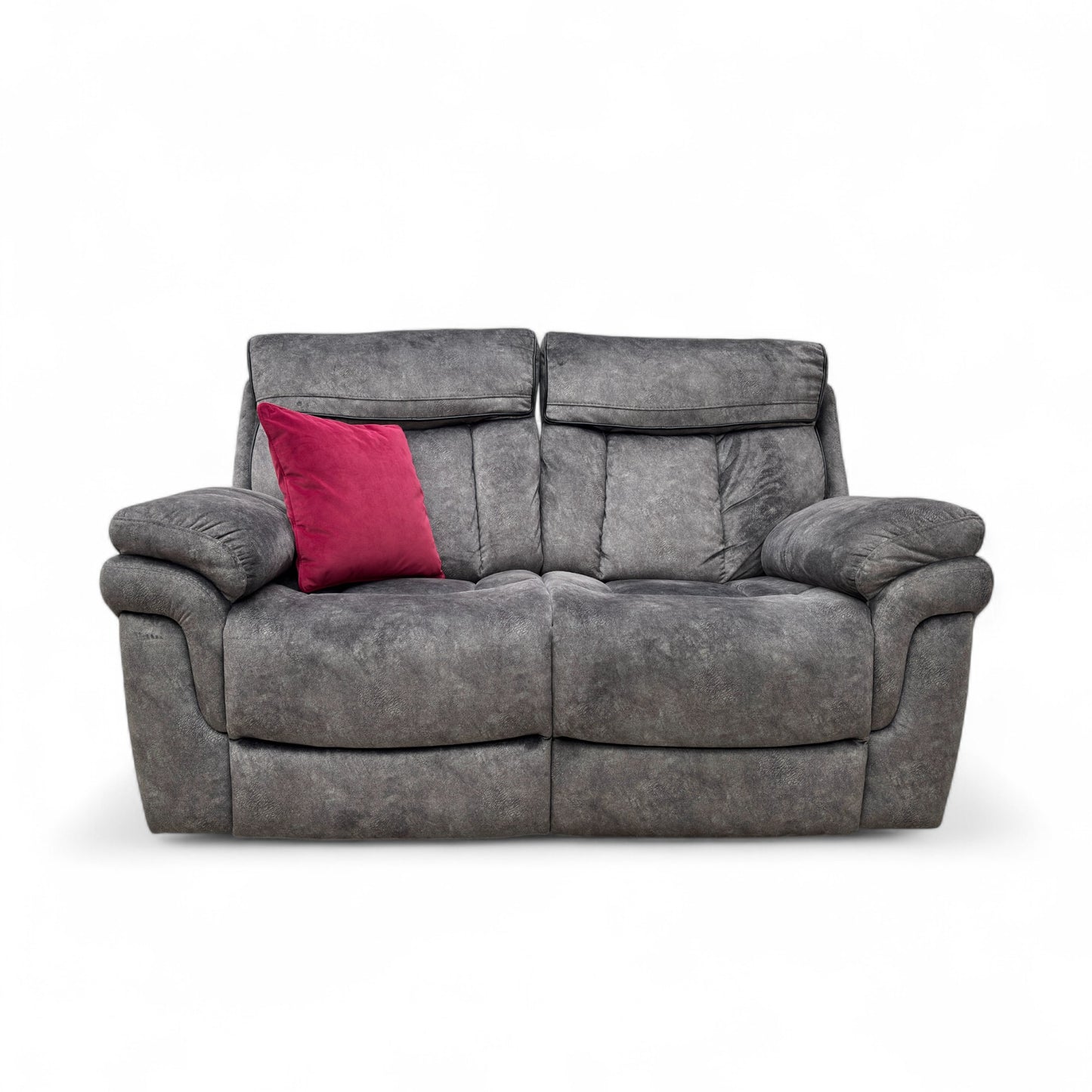 ‘Orion’ Dapple Charcoal Grey 2 Seater Power Recliner Sofa with Power Headrests