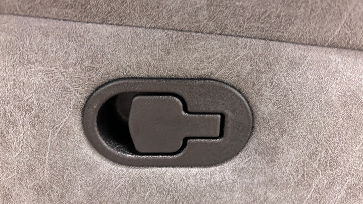 'Azzurri' Grey Endurance Fabric Manual Recliner 2 Seater Sofa