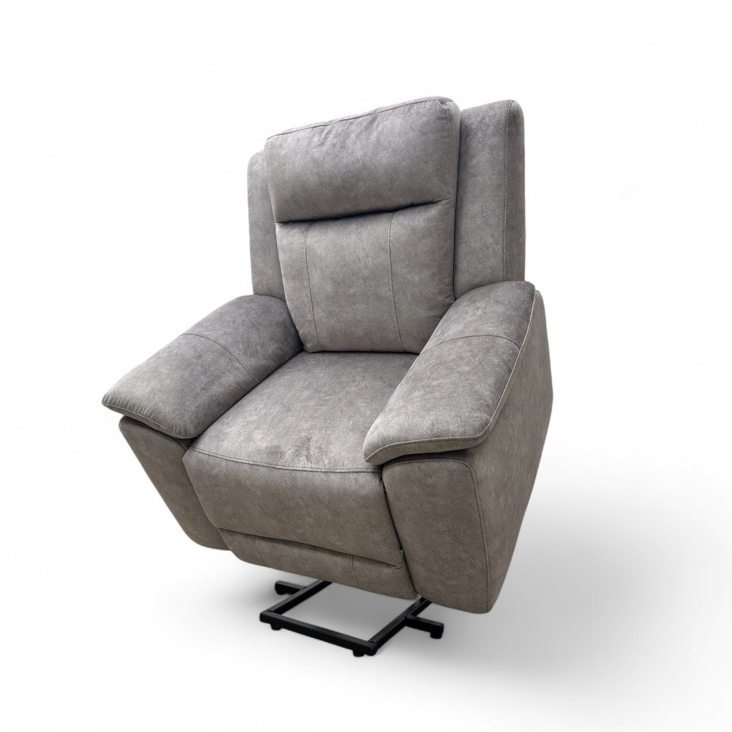 ‘Maverick’ Dapple Silver Velvet Lift and Rise Chair