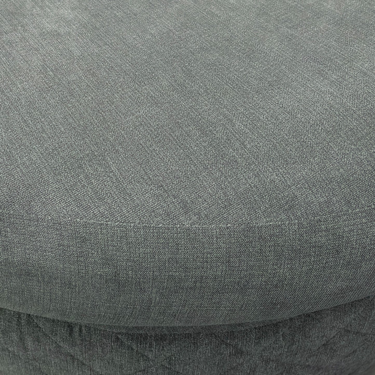 ‘Molly’ Pewter Fabric Swivel Chair + Half Moon Stool
