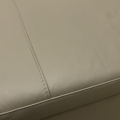 ‘Lawrence’ Lead Grey Leather Small Storage Footstool
