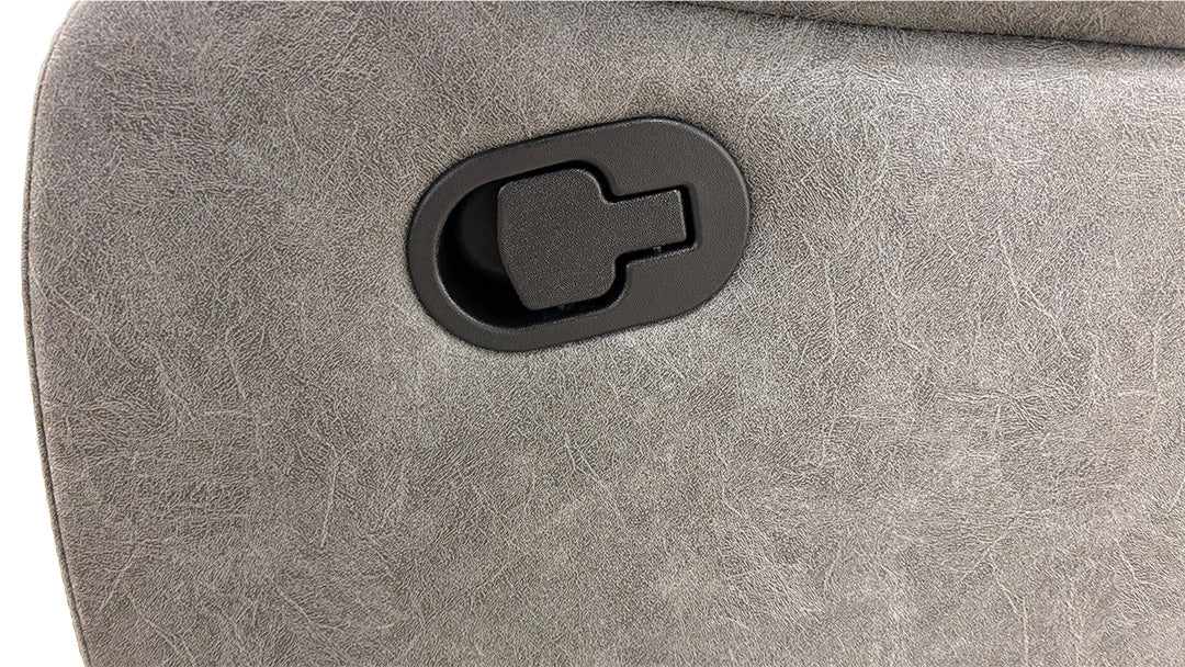 'Bennett' Grey Endurance Fabric Manual Recliner 3 Seater Sofa
