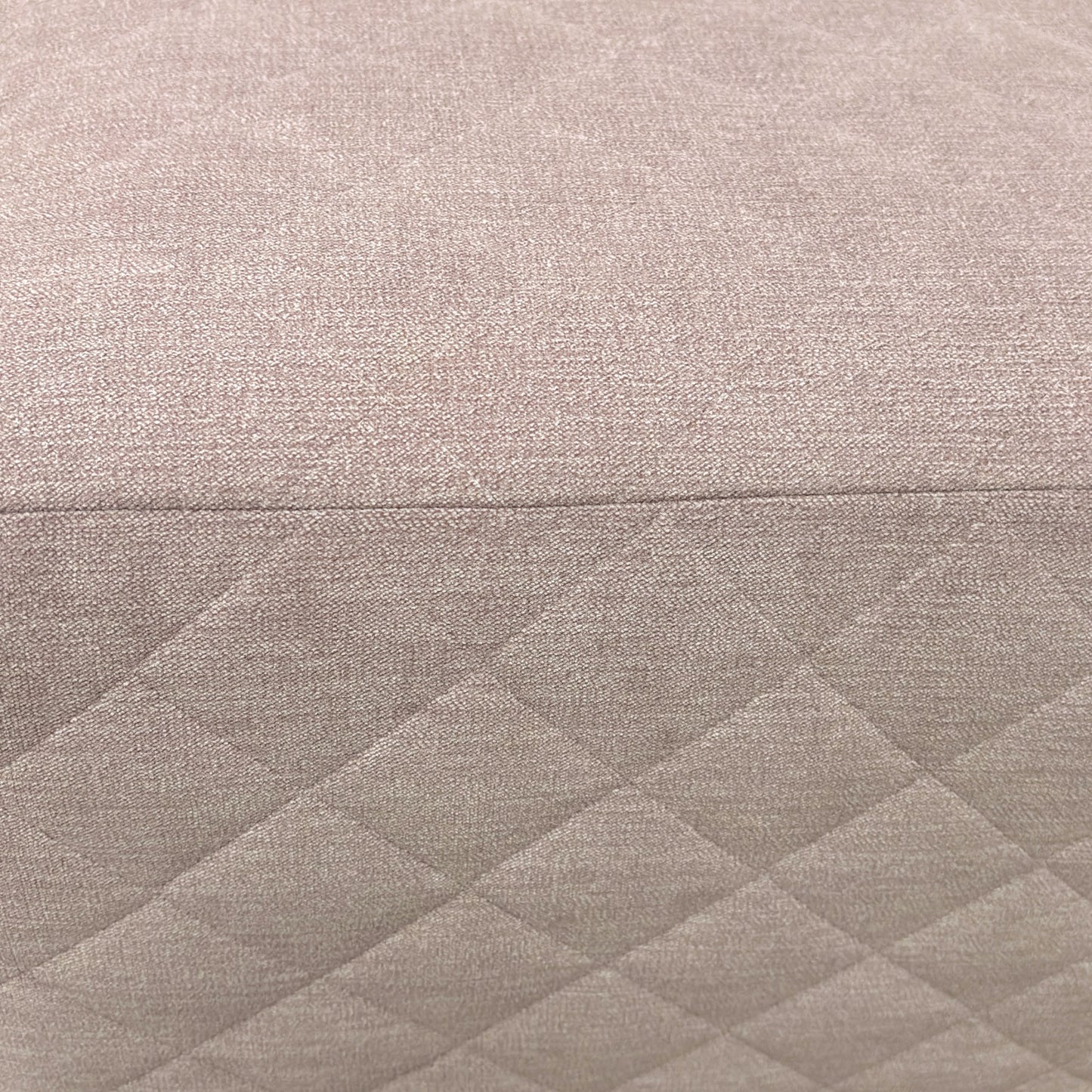 ‘Molly’ Blush Fabric Cube Footstool