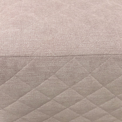 ‘Molly’ Blush Fabric Cube Footstool