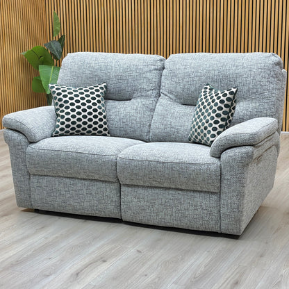 G Plan ‘Seattle’ B030 Remco Light Grey Fabric 2.5 Seater Power Recliner Sofa