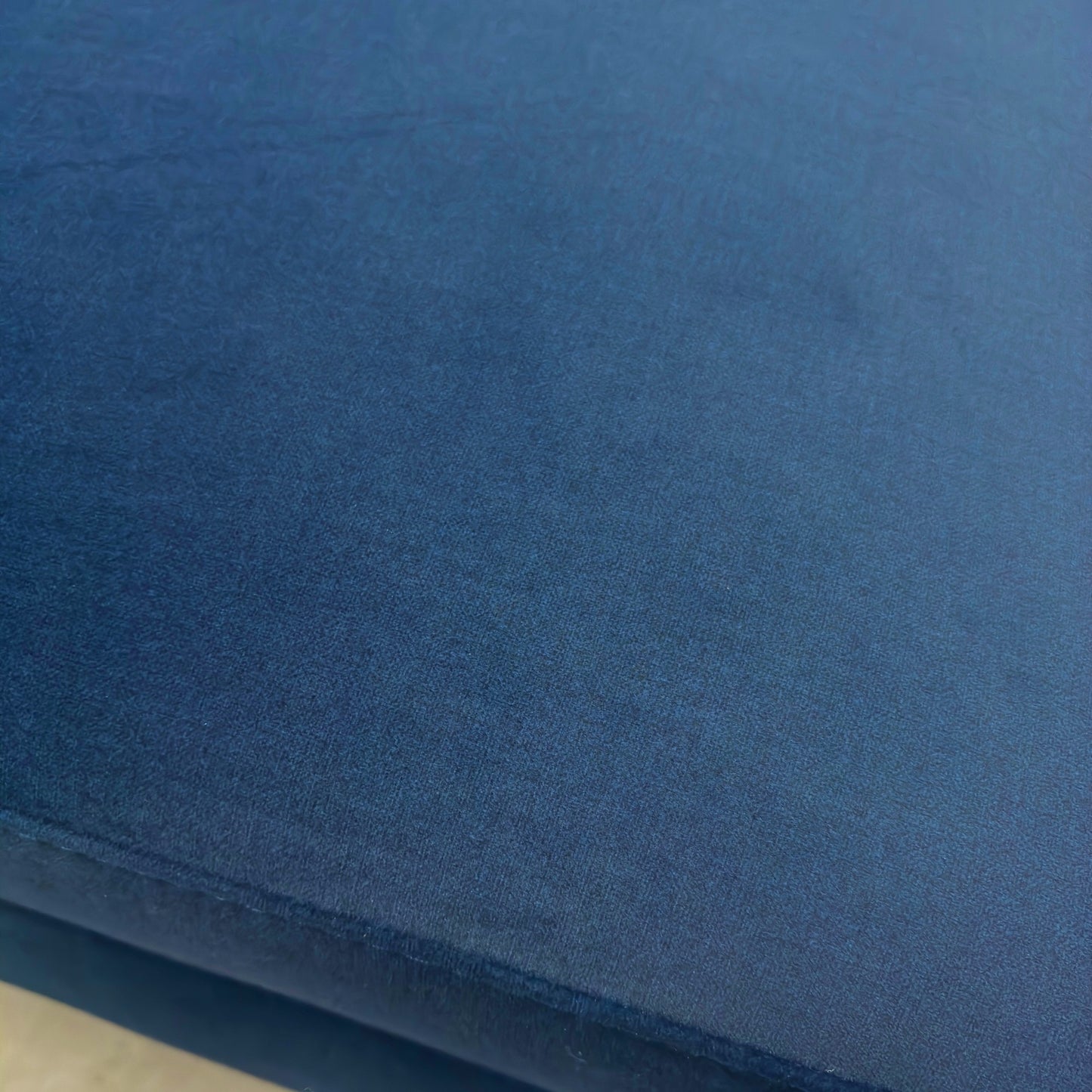 ‘Dillon’ Navy Blue Velvet Small Footstool