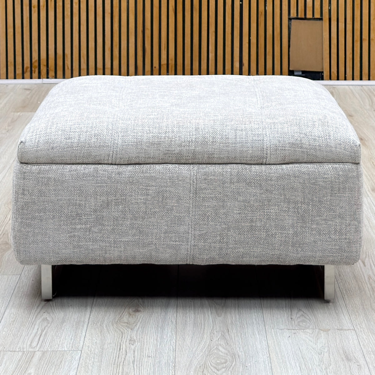 'Moet' 14445 Anivia Khaki Fabric Large Standard Footstool