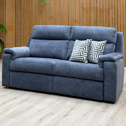 G Plan ‘Thornbury’ A223 Marim Denim Blue Fabric 3 Seater Sofa