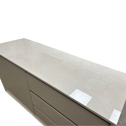 ‘Mirage’ Marble-effect Ceramic 1 Door 3 Drawer Sideboard