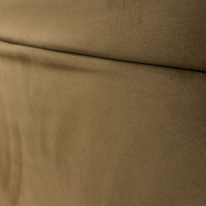 ‘Torino’ Chocolate Velvet 2 Draw Divan Base with Floor Standing Headboard - King