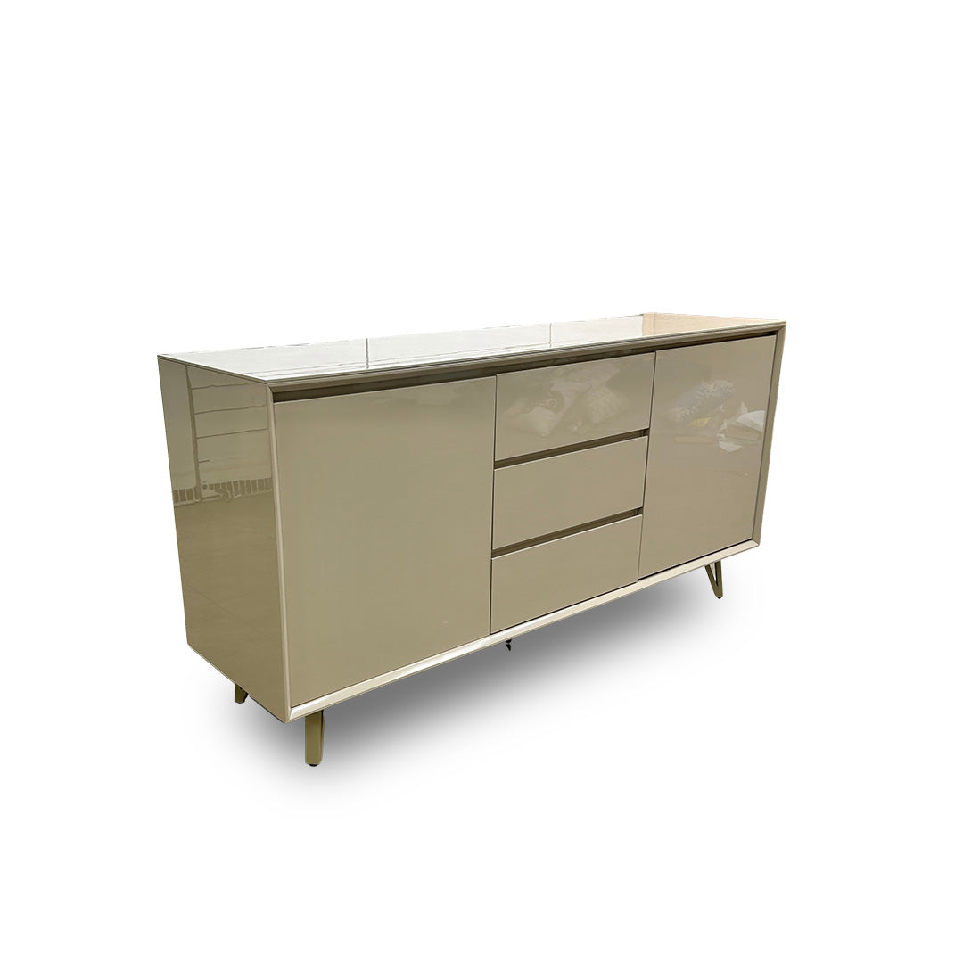 ‘Mirage’ Marble-effect Ceramic Top 2 Door 3 Drawer Sideboard