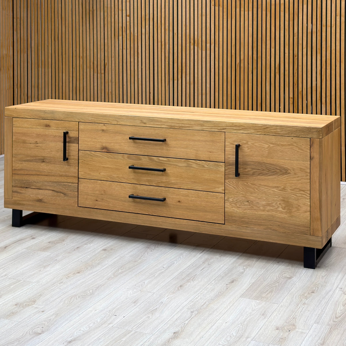 Bodahl 'Terra' 1 Oil Solid Oak Large 2 Door 3 Drawer Sideboard