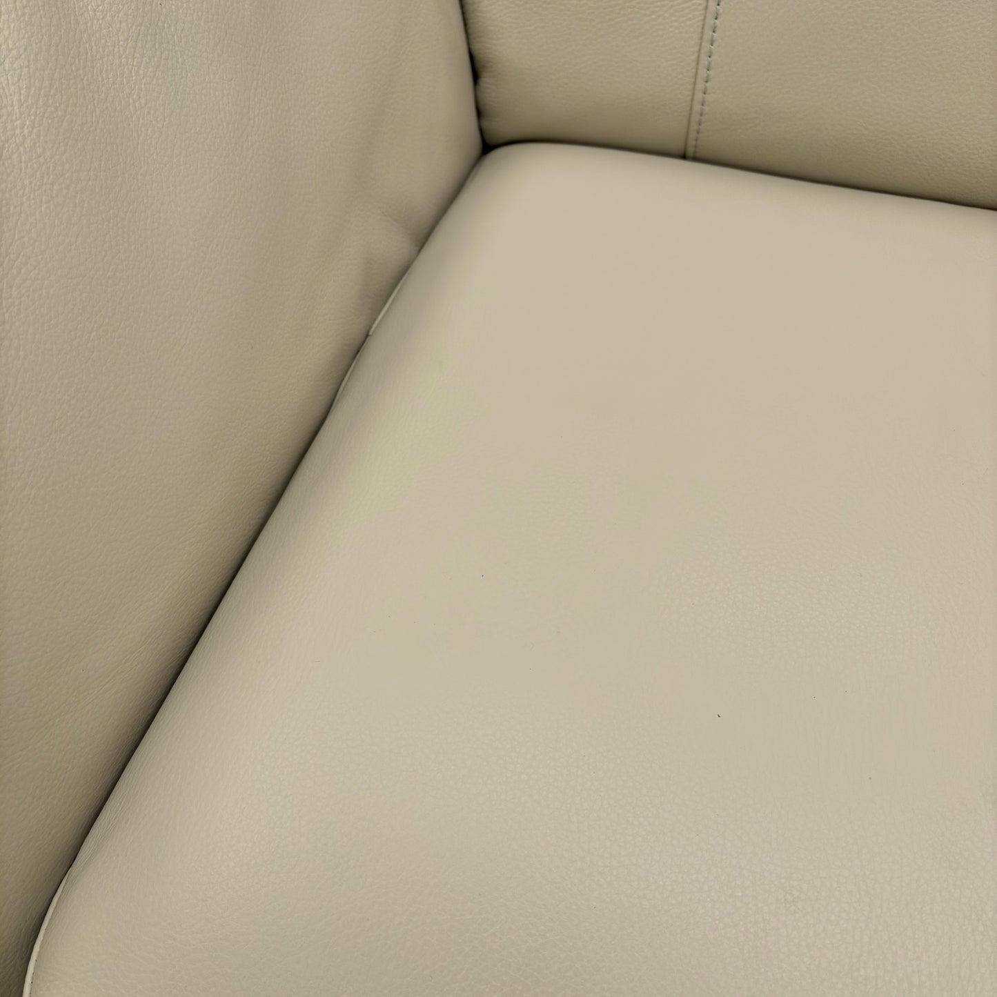 ‘Cortezia’ Taupe Leather 2 Seater Sofa