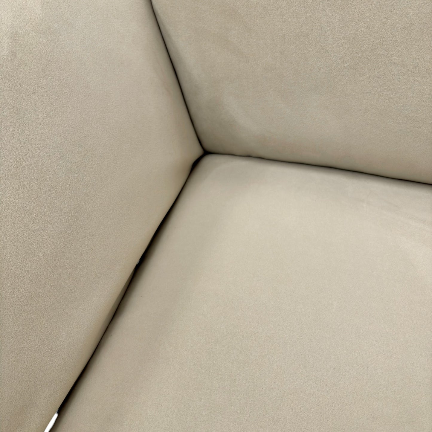 ‘Cortezia' Beige Velvet Armchair