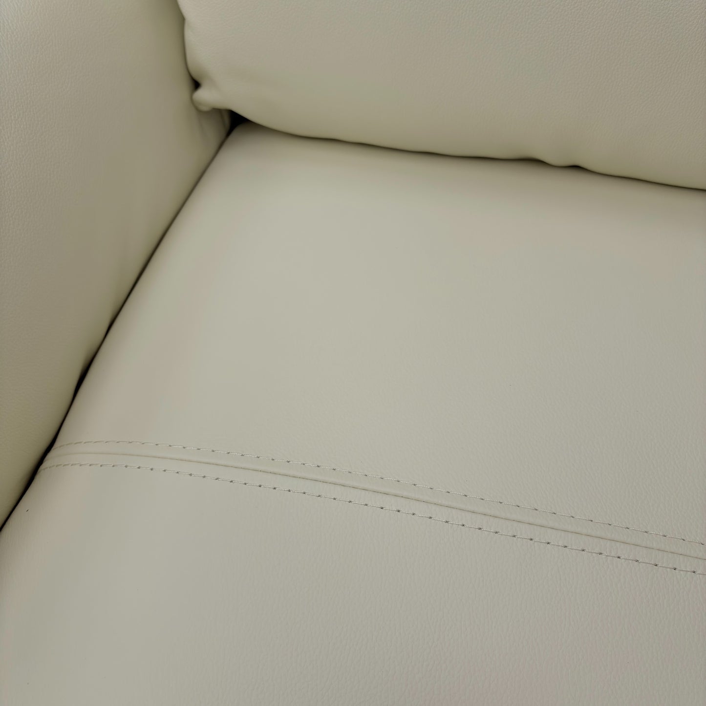 ‘Linden’ White Leather 2 + 2 Seater Sofa Set