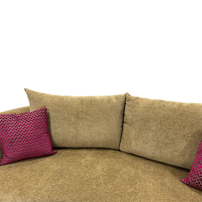 ‘Belgravia’ Camel Fabric 4 Seater Sofa
