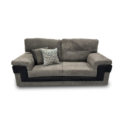 ‘Amazon’ Slate Jumbo Cord 3 Seater Sofa