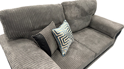 ‘Amazon’ Slate Jumbo Cord 3 Seater Sofa