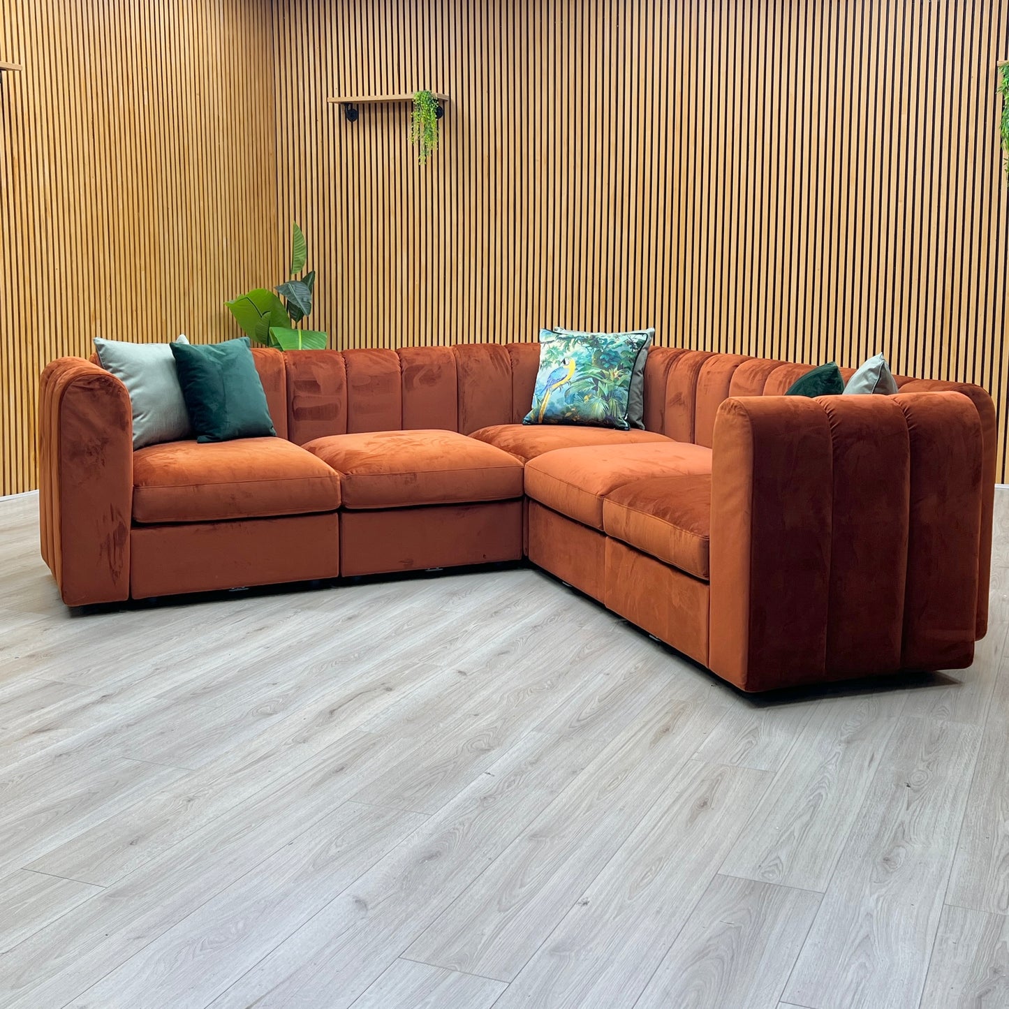 ‘New Sofables’ So Together Rust Orange Sofables Splendour Fabric Modular Corner Sofa